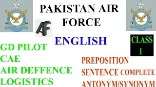 PAF preparation English test latest version for GD Pilot CAE Air deffence and Allied courses