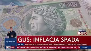 GUS: inflacja spada