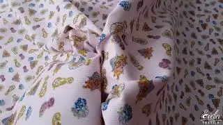 Jacquard din bumbac si elastan model multicolor VER1198