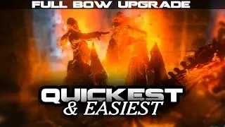 QUICKEST & EASIEST Way To Fully Upgrade ORANGE Volcano Bow In Der Eisendrache (Lava Bow)