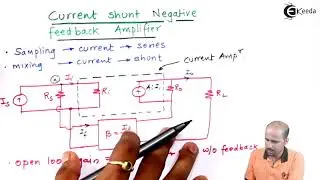 Analysis of Current Shunt Negative Feedback | Electronic Devices and Circuits 2 in EXTC Engineering