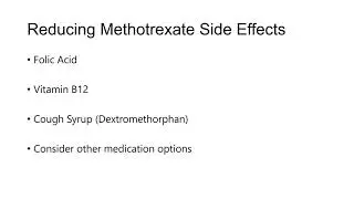 Ask the Rheumatologist: How do you reduce Methotrexate Side Effects?