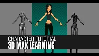 Easy to create Character model blocking with poly modeling in 3d max