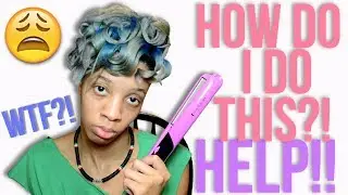 ATTEMPTING to Style My Straightened Natural Hair (Hilarious!)