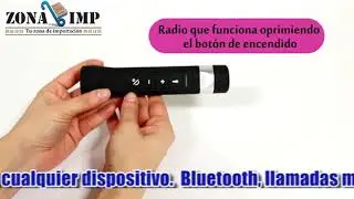 Parlante Bluetooth Linterna Fm Sd Soporte Bicicleta