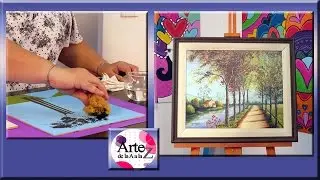 Cómo pintar follajes con una esponja marina