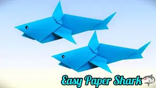 Paper Shark Fish 🦈| Easy Paper Fish Craft | Kids Craft Ideas