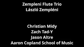László Zempléni - Trio for Flutes (Fuvolatrio)