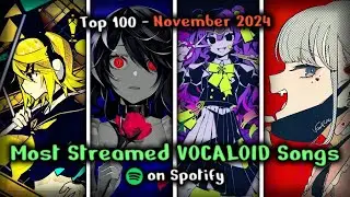 [TOP 100] Most Streamed VOCALOID Songs on Spotify (November 2024)
