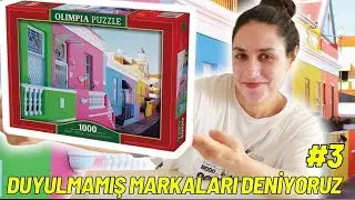 BİLİNMEYEN PUZZLE MARKALARINI DENİYORUZ 3 l Olimpia 1000 Parça Puzzle l Afrikanın Renkli Evleri