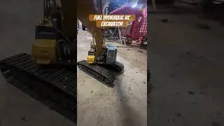 Toy excavator does amazing stunts #rc #hobby