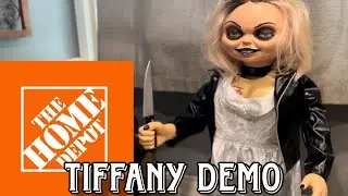 Home Depot Halloween 2025 Tiffany Valentine Animatronic Demo | New Chucky Prop 