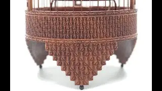 Bamboo bird cage - Sangkar burung - Cage &agrave; oiseaux - กรงนก