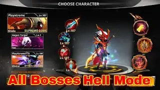 Stickman Legends All Boss (Hell Level) Defeated With Vip 6 Shido