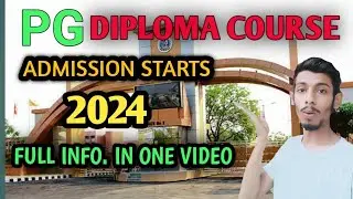 MDU PG Diploma Certificate Course 🎉| Admission Start 🎉2024 | MDU Rothak Complete ✅ information