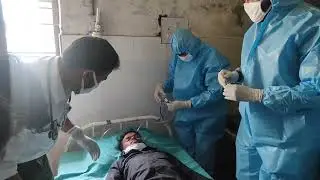 Mock drill activity for COVID 19 at CHC Gawan