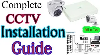 How to Install CCTV Camera's With DVR/Connectors/Power Supply/BNC cable |Easy Method | |CCTV Setup