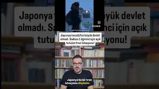 Japonya'da koskoca tren sadece bir &ouml;ğrenci i&ccedil;in &ccedil;alışıyor. #shortvideo #shortsfeed #shorts #short
