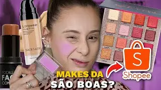TESTANDO MAKES da SHOPEE *comprei pela PRIMEIRA VEZ*