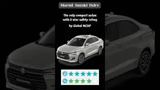 The New Maruti Suzuki Dzire | 5-star safety rated by Global NCAP | Safest Compact Sedan