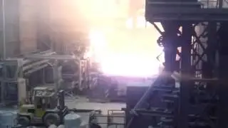 Steel Mill Wet Charge Accident Causes Huge Explosion