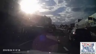 Car Flips on Victoria Rd Sydney
