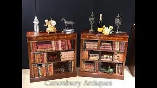 Pair Regency Open Bookcases in Mahogany