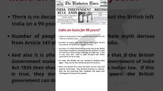 🇮🇳 India on lease for 99 years?