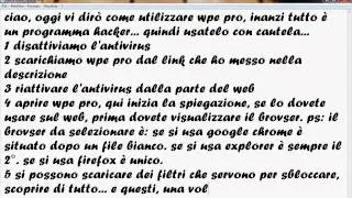 Tutorial - Come utilizzare wpe pro
