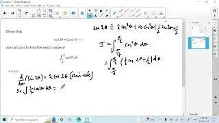 A level maths - year 2  p2 -  integration using the reverse chain rule  (part 2)