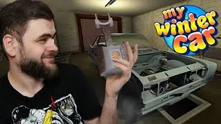 Zimowy wieczór w garażu przy silniku - My Winter Car (odc. 20)