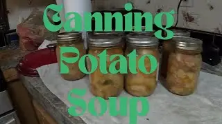 Canning Potato Soup #homestead #homesteading #pressurecooking #canning #vegetables