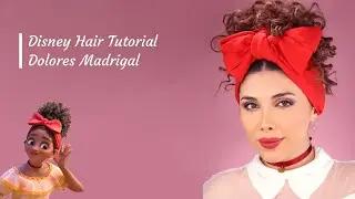 Disney Hairstyle  Dolores madrigal Encanto Hair tutorial