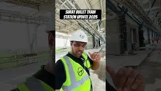 Surat Bullet Train Railway Station Update ❤️ #shorts #bullettrain