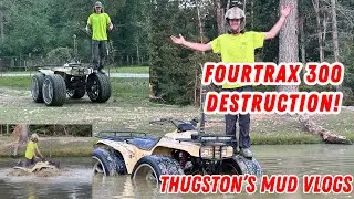 Honda Fourtrax 300 на трассе American Force 22x12 Pond Crossing, часть 1! (Полная резня)