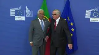President Jean-Claude Juncker receives the Portuguese Prime Minister, Ant&oacute;nio Costa