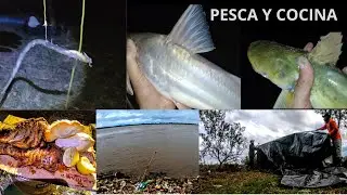 NOS AGARRO LA TORMENTA EN LA ISLA,PESCA,CAMPAMENTO Y COCINA, PESCAMOS CON BARRILETE-NICO REYNOSO