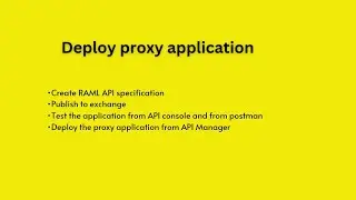 Deploy Proxy application from API Manager | Deploy application from Anypoint API Manager