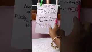 full circular skirt fabric calculation 360&deg;#tailoringtips #tailoringtricks #tailoringintamil