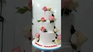 Roses# theme #fondan #cake