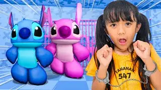 KESERUAN SAMANTHA MAIN ROBLOX OBBY DI KEJAR KEJAR ANOMALI BERBAHAYA STITCH😱 KOMPILASI GAMING