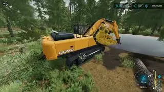 #excavator #fs22 #woodworking #logging #simulator #tractor 