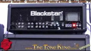 Blackstar Series ONE 200w KT88 amp head - SOUND DEMO - Winter NAMM 2011 - Flagship Amp!  Gus G!! 200