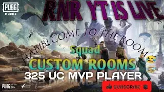🏆 Custom Room On Fire! RNR YT Live PUBG Battles