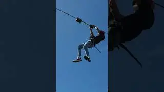 Ziplining at Tagaytay Sky Ranch #tagaytay #zipline #skyranch