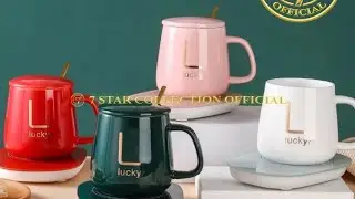 Ceramic Coffee Tea Milk Cup Mug with Heating Pad Premium Quality