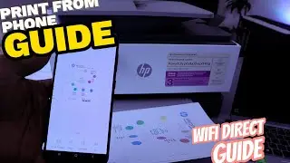 HP OFFICEJET WIFI DIRECT  SETUP AND HOW TO PRINT FROM PHONE To HP OFFICEJET PRO PRINTER