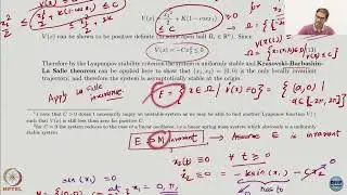 Lec26: La Salle's Invariance Principle: Part 4 #swayamprabha #ch27sp