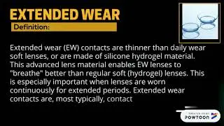 EXTENDED WEAR CONTACT LENS