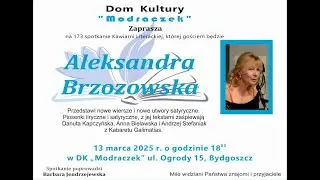 Kawiarnia Literacka Live - Aleksandra Brzozowska